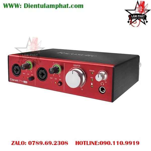 Sound Card Focusrite Clarett 2Pre USB