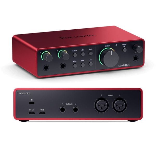 Focusrite Scarlett 2i2 Gen 4 Soundcard thu âm chính hãng