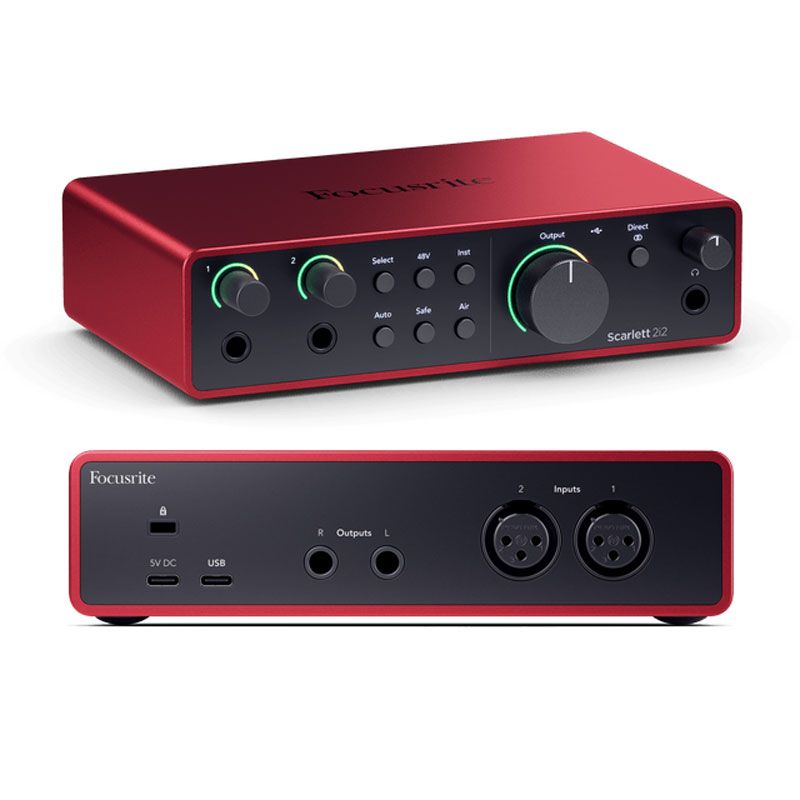 Focusrite Scarlett 2i2 Gen 4 Soundcard thu âm chính hãng - THIẾT