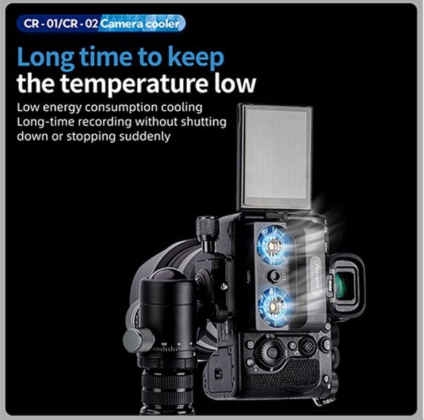 Fotopro CR-01 Quạt tản nhiệt mini dành cho máy ảnh làm mát nhanh