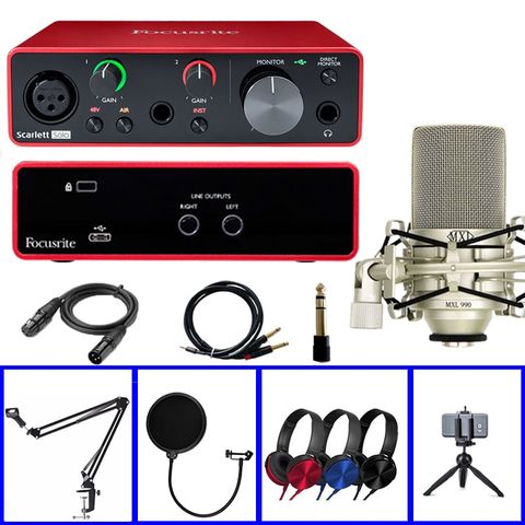  COMBO FOCUSRITE SOLO GEN 3 Và MICRO MXL 990 – TẶNG PM CUBASE 