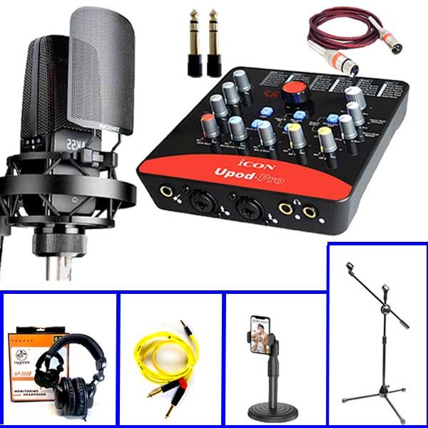 Bộ Icon Upod Pro - Mic Takstar Tak55 - Chân Mic Đứng - Phụ Kiện Xịn