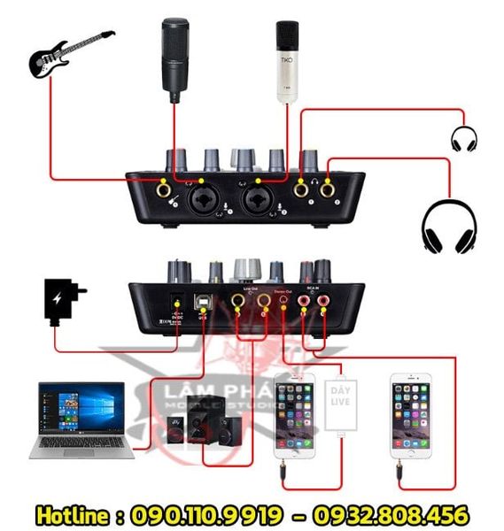 Combo Thu Âm Upod Pro Và Micro Audio Technica AT2035