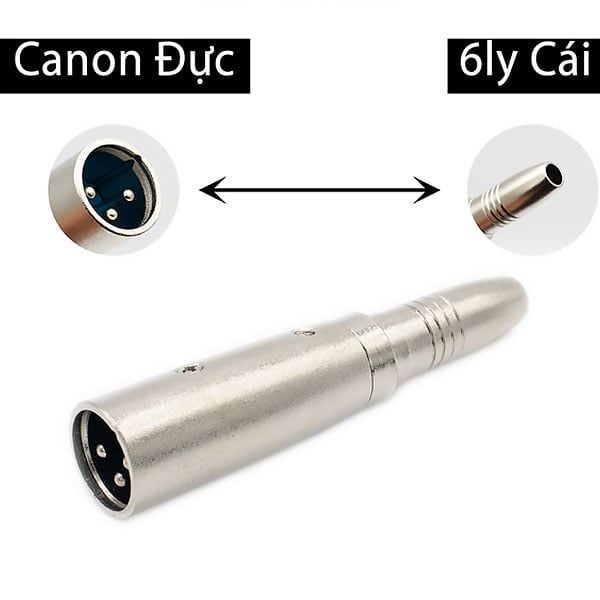 Jack Chuyển Đổi Canon Đực Ra 6ly Cái 00346