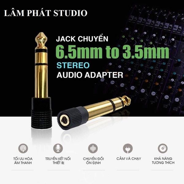 Jack 6 Ly Ra 3.5 Ly Stereo Chính Hãng Takstar - 00383