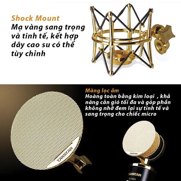 Micro Thu Âm Condenser Takstar PC K820