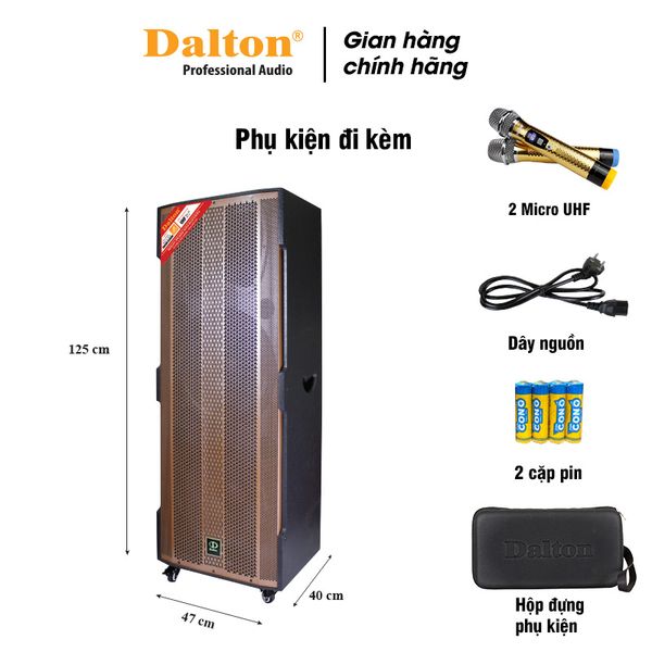 Loa kéo điện Dalton 4 tấc đôi TS-15A2800