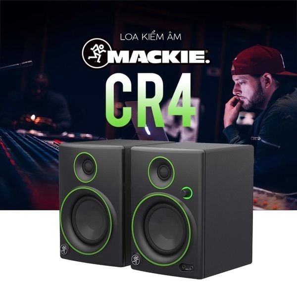 Loa Kiểm Âm Mackie CR4, Monitor Studio - Tặng Dây Loa Xịn