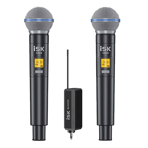 Micro Không Dây ISK SM58 2 Mic