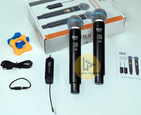 Micro Không Dây ISK SM58 2 Mic