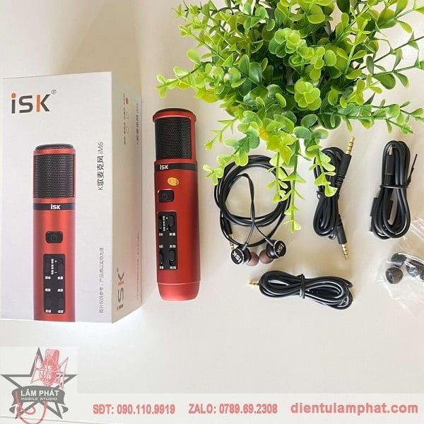 Micro ISK IM6 Tích Hợp Sound Card Chuyên Thu Âm Livetream