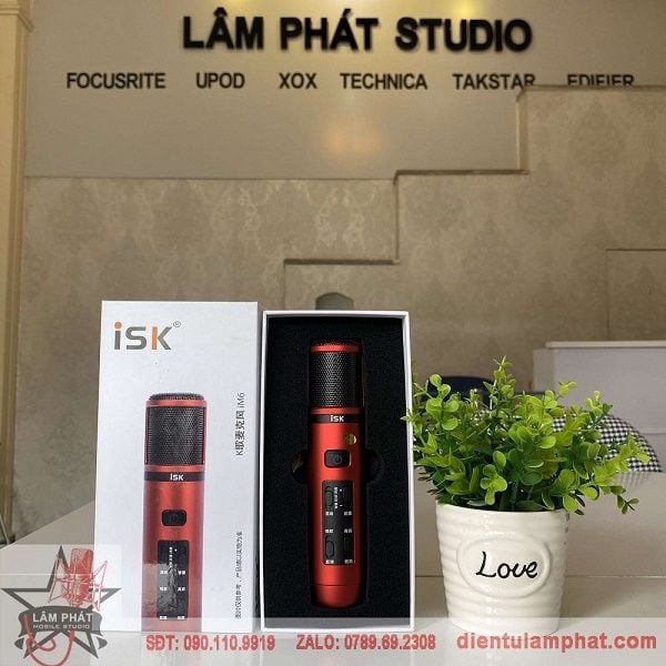 Micro ISK IM6 Tích Hợp Sound Card Chuyên Thu Âm Livetream