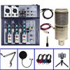 Combo Hát Live Mixer Yamaha F4 Và Micro Takstar PC K200