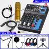 Combo Mixer Yamaha F4 Đèn Led Và Micro Thu Âm BM900