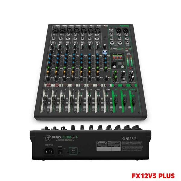 Mixer Mackie Pro FX12V3 Plus tích hợp bluetooth bản nâng cấp 2024