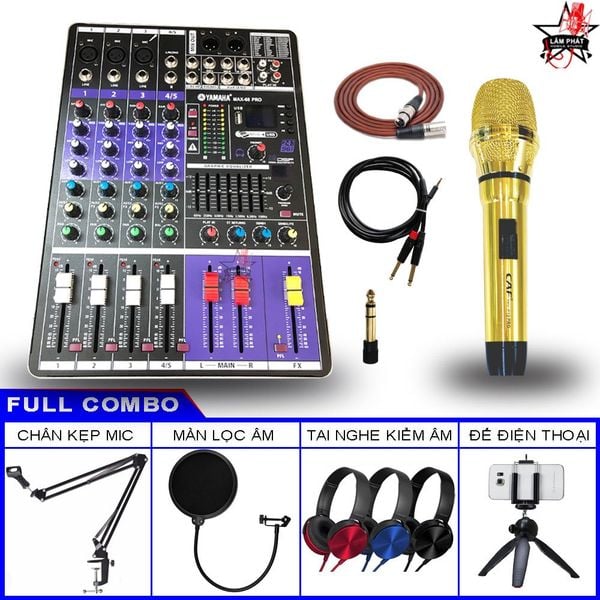 Combo Mixer Max 68 Pro Và Micro CAF P12 Pro