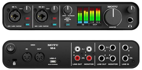  Sound Card MOTU M4 Thu Âm Chuyên Nghiệp 