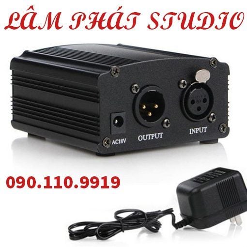 Combo Nguồn Phantom 48V Cho Micro Condenser Đầy Đủ Dây