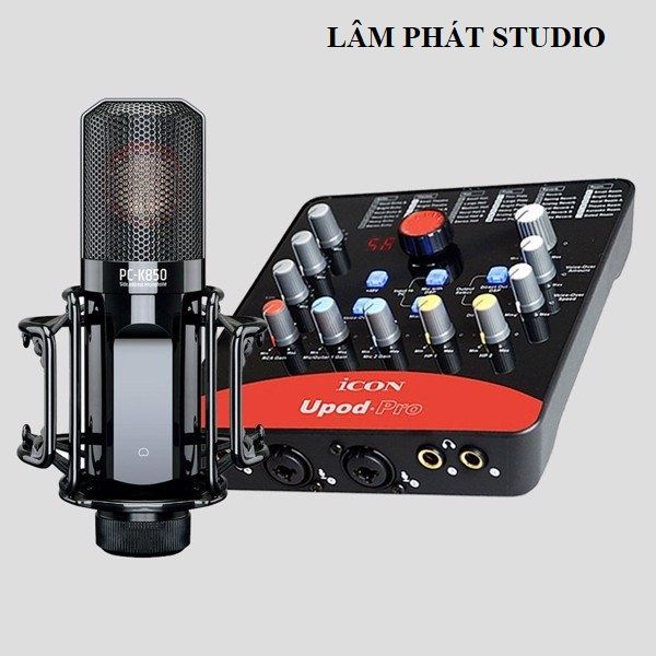 Combo Thu Âm Upod Pro Và Micro Takstar PC K850