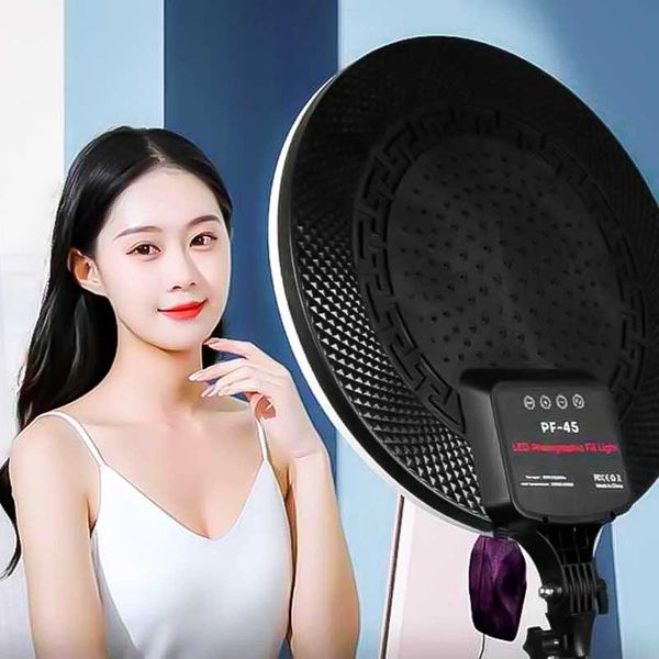 Đèn Studio PF-45 đèn beauty tràng viền 45cm chụp ảnh livestream chuyên nghiệp