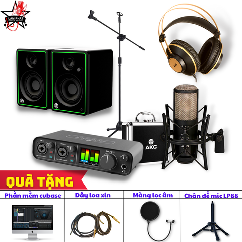  Combo Thu Âm Motu M2 Và Micro AKG P420 Home Studio 