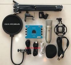 Bộ Sound Card K10 2020 Và Micro ISK AT100 Mới 99%, Bảo Hành 12
