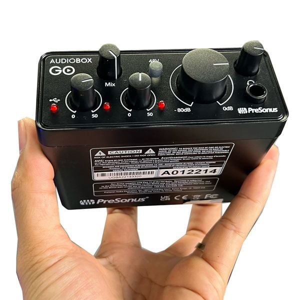 PreSonus Audio Box GO Soundcard Thu Âm Nhỏ Gọn