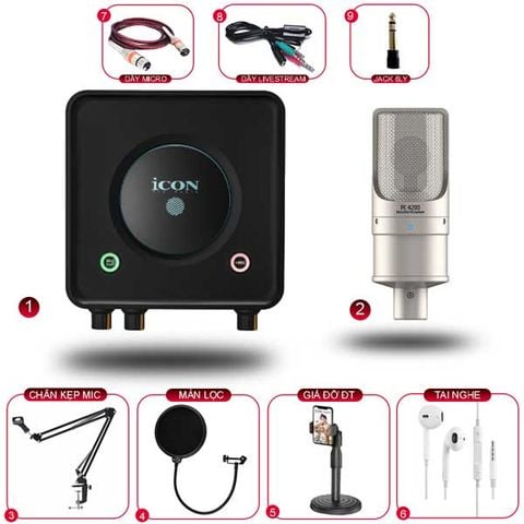  Combo Icon Usolo Micro Takstar K200 Gen 2 Giải Pháp Hoàn Hảo Cho Livestream và Thu Âm 