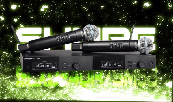 Shure SLXD24DA/SM58 Micro không dây kỹ thuật số 2 micro chính hãng
