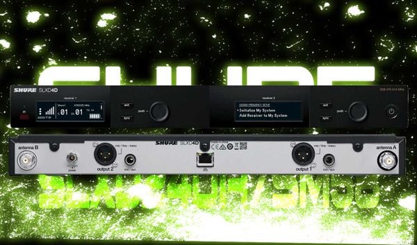 Shure SLXD24DA/SM58 Micro không dây kỹ thuật số 2 micro chính hãng