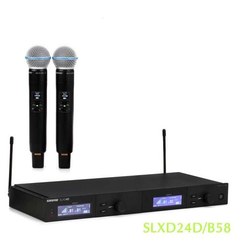  Shure SLXD24D/B58 Micro không dây kỹ thuật số chính hãng 