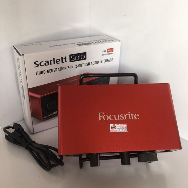 Combo Sound Card Focusrite Solo Gen 3 Và Mic Technica AT2020