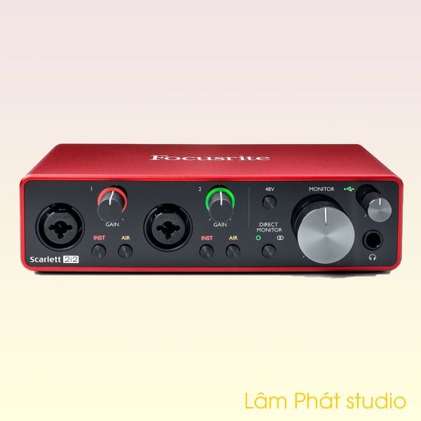 Sound Card Focusrite Scarlett 2i2 3rd (Gen)