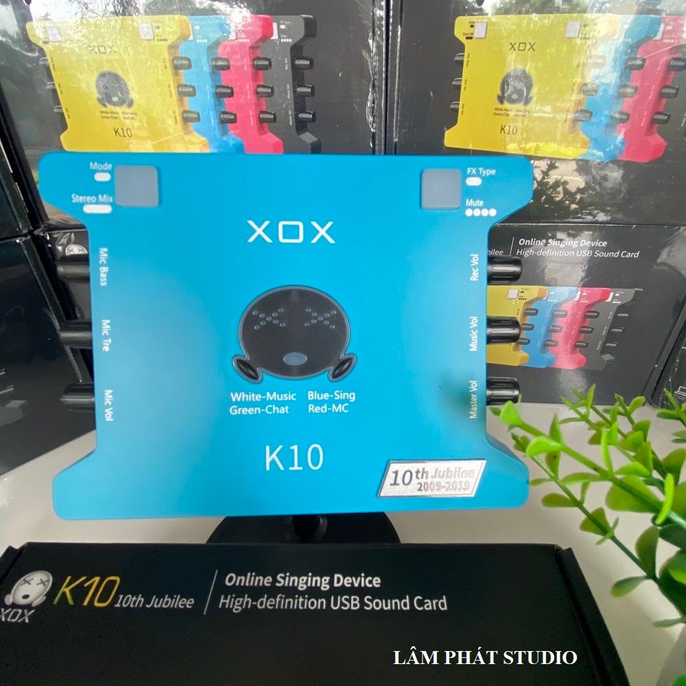 Sound Card XOX K10 10th Bản 2020 Và Micro Thu Âm LGT240