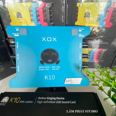 Combo livestream XOX K10 Và Micro ISK AT100 - THIẾT BỊ LIVESTREAM