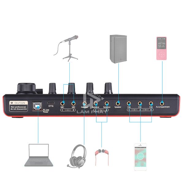Sound Card K300 2021 Autotune Thu Âm Livestream Cực Hay