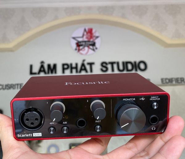 Sound Card Focusrite Scarlett Solo Gen 3 Cao Cấp