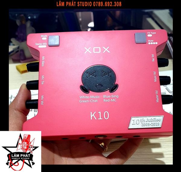 Bộ Sound Card K10 2020 Và Micro ISK AT100 Mới 99%, Bảo Hành 12 Tháng
