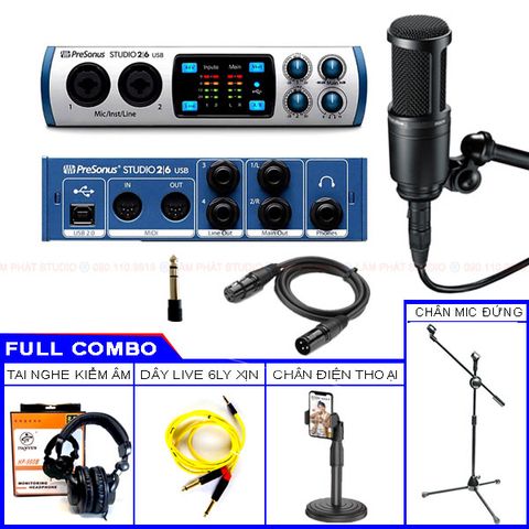 Combo Soundcard Presonus Studio 26 Và Micro AT2020