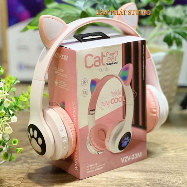 VZV-23M TAI NGHE STREAM MÈO SIÊU DỄ THƯƠNG