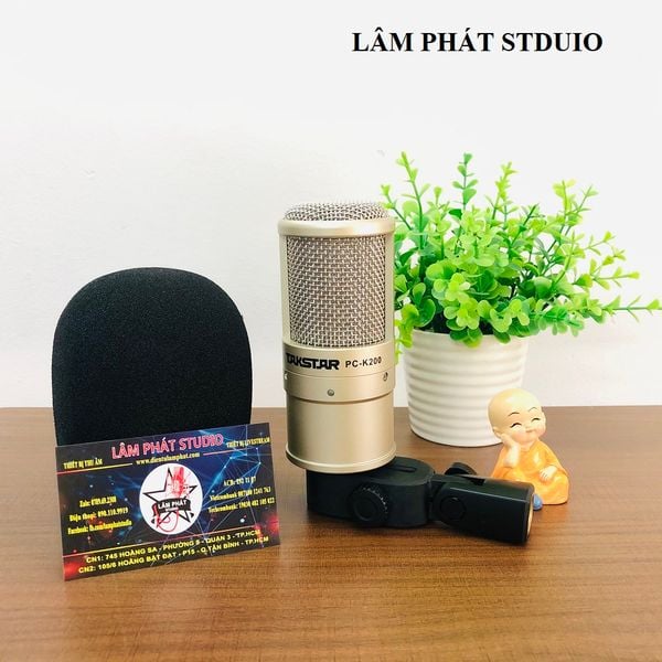 Combo Sound Card Icon Upod Và Micro Takstar PC K200 Rút Gọn