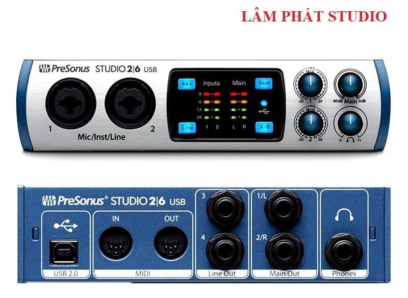 COMBO SOUNDCARD PRESONUS STUDIO 26 Và MICRO PC K200