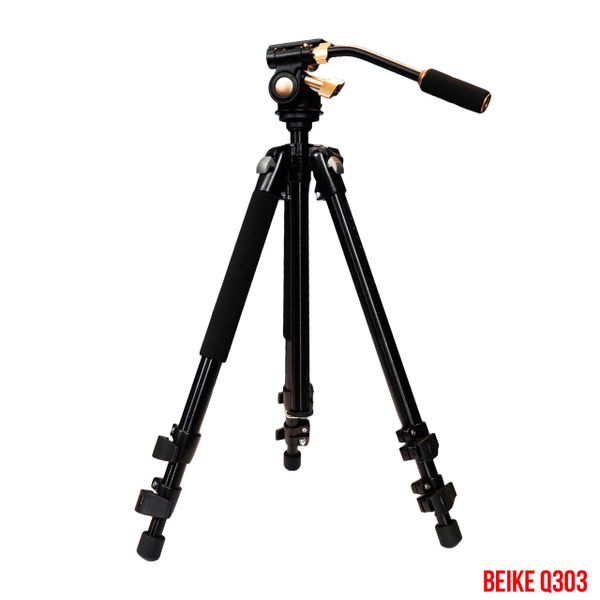 Tripod BEIKE BK Q303 Chân máy ảnh có tay cầm đo góc giá tốt