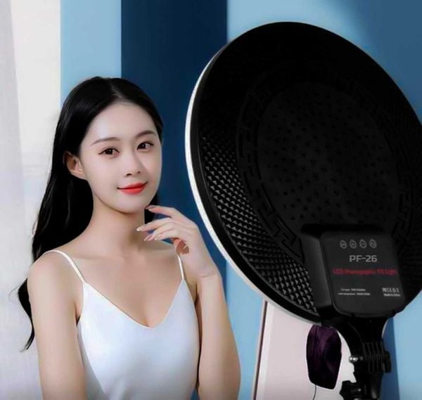 Đèn Studio PF-26 đèn chụp ảnh studio chuyên nghiệp ánh sáng diệu không chói