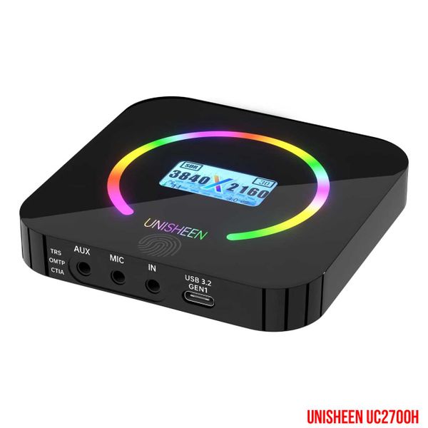 Unisheen UC2700H Game Capture card 4K livestream không độ trễ