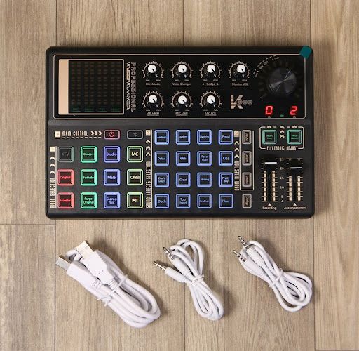 Combo Sound Card K300 AutoTune 2021 Và Micro Thu Âm Y103E
