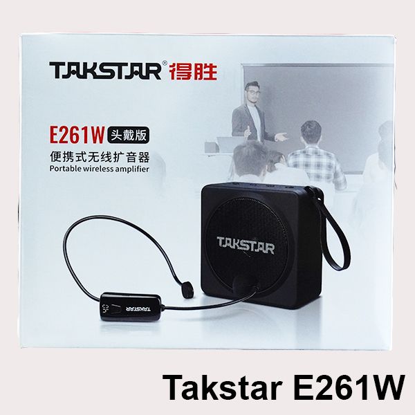 Loa Trợ Giảng Không Dây Takstar E261W Có Mic Cài Đầu