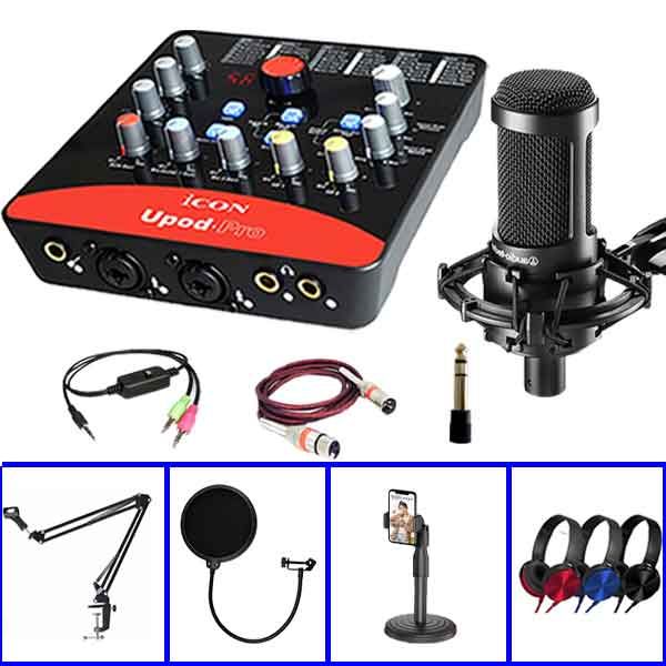 Full Combo Soundcard Upod Pro Và Mic Technica AT2035