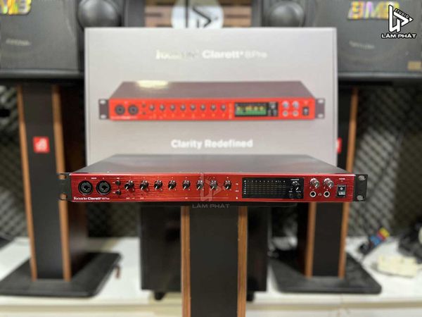 Focusrite Clarett+ 8Pre USB-C Sound card thu âm 8 kênh