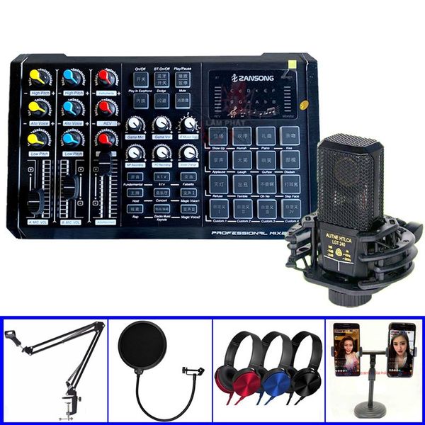 Sound Card S8 2020 Và Micro Thu Âm LGT 240
